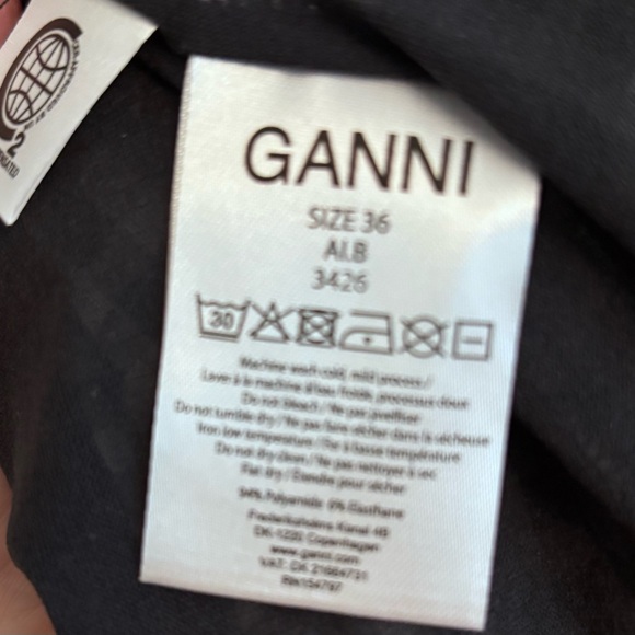 Ganni Gingham Wrap Mini Dress - Picture 8 of 8